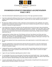 CIS Informed Consent for Ridge Augmentation 1